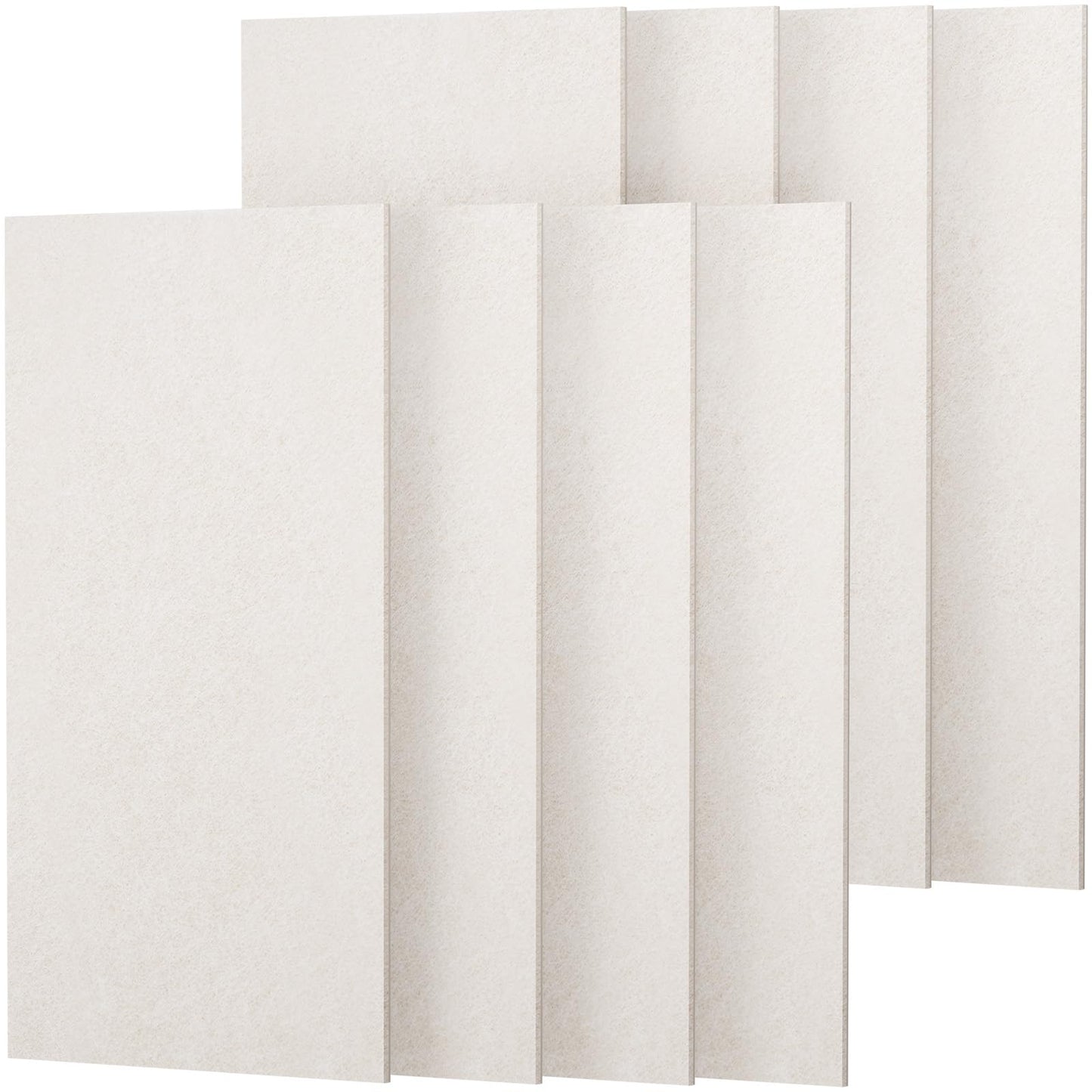 TONOR Large Acoustic Panels Self-Adhesive, 8PCS 44.1" x 21.7" Sound Absorbing Panel, Acoustic Wall Panels for Interior Wall Decor and Recording Studio Acoustical Treatments, Living Room, Oatmeal