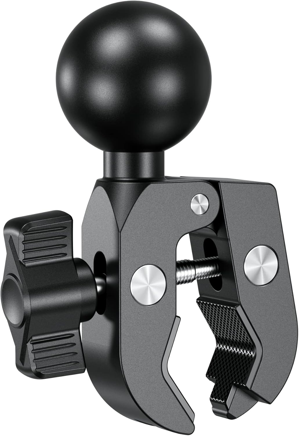 BRCOVAN 1.5'' 0.5'' 1.75'' 1.5 Inches Ball Clamp Mount Base with Aluminum Alloy Tough-Claw, Fit Handlebar Rail