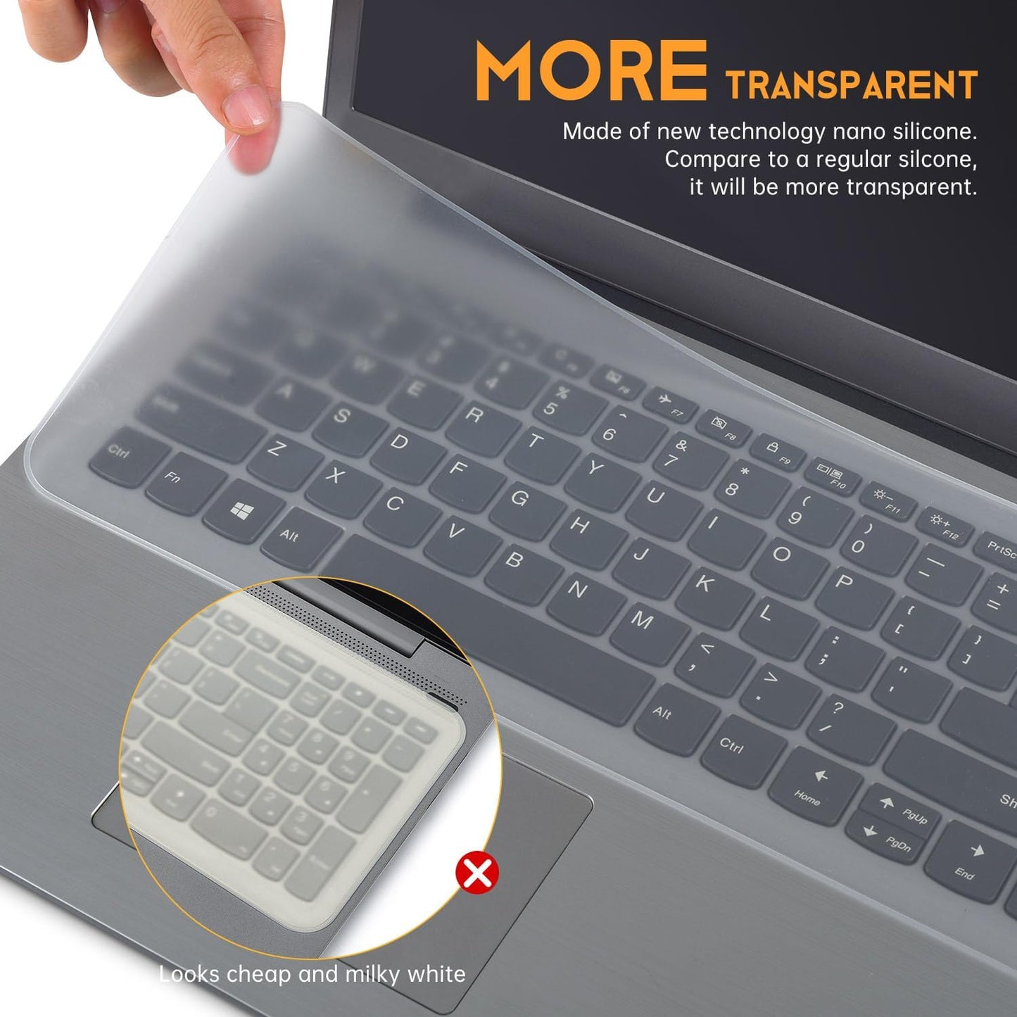 CaseBuy 15.6 16 inch 15.6" 16" Laptop Keyboard Cover Protector Universal for Laptop Notebook Keyboard, Ultra Thin