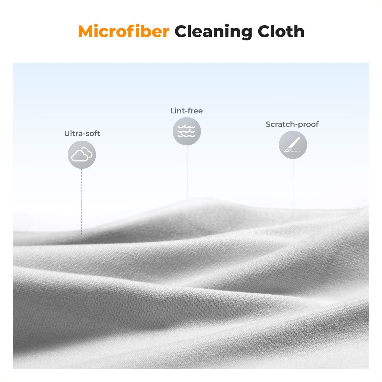 K&F CONCEPT 60ML x2 x2 Headset, Lens Cleaner Spray Kit | Glasses Cleaner + Microfiber Cleaning Cloth | Lens and Screen