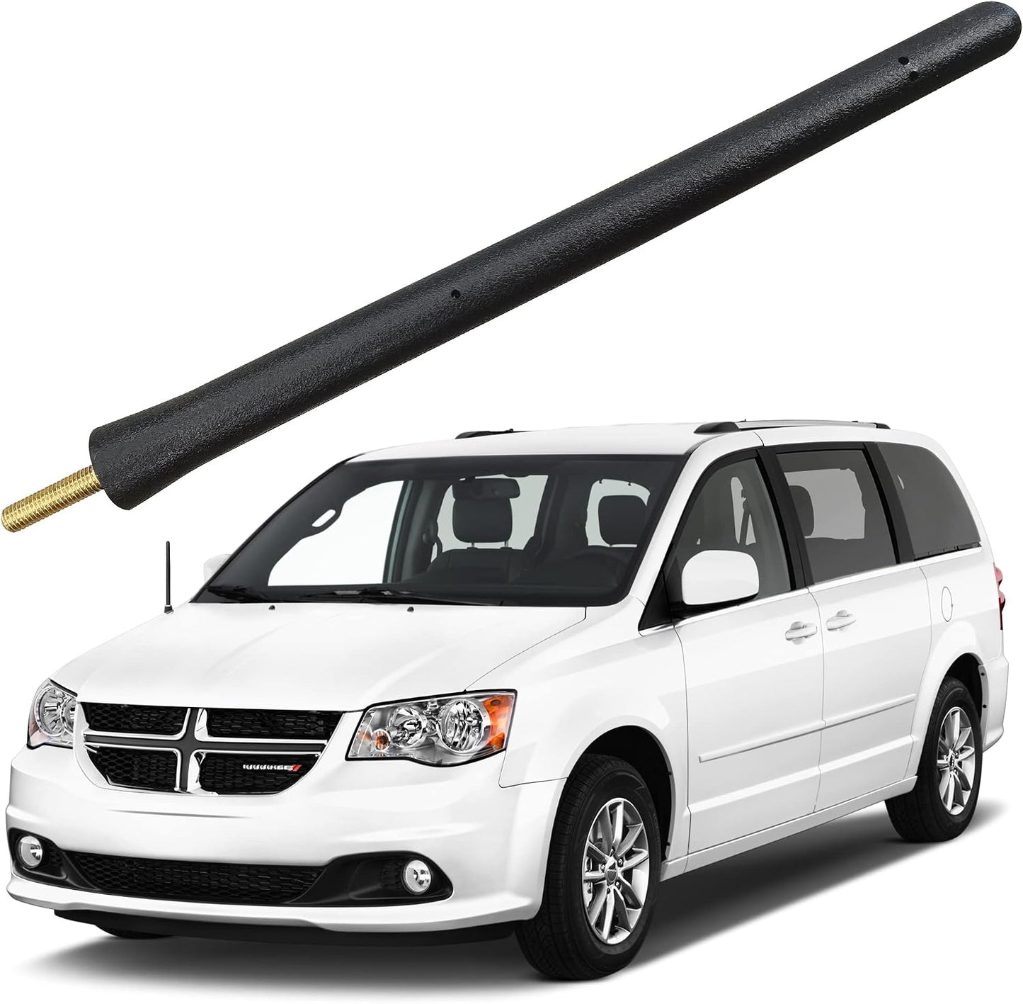 MINILAOMA (2008-2020), 6 3/4 Inch Short Antenna for Dodge Grand Caravan Dodge Grand Caravan Antenna - Car Wash Proof