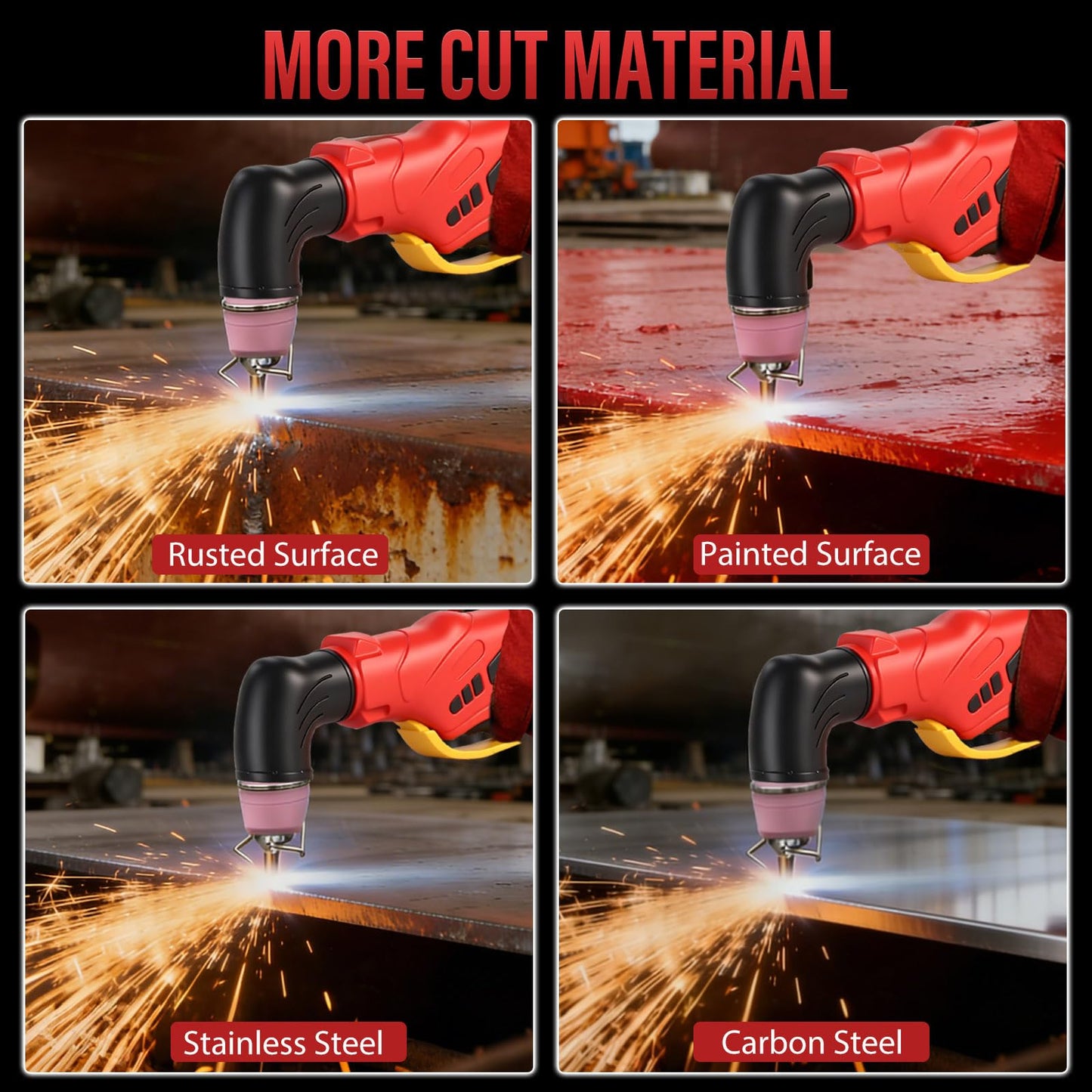 GNI 60Amp Portable Plasma Cutter/Stick Welder 2 IN 1, Non-Touch Pilot Arc 120V/240V Plasma Cutter Machine, 4/5’’ Max Cut, Pre-Installed Air Regulator, 2T/4T, IGBT for Beginner DIY & Home Workshop