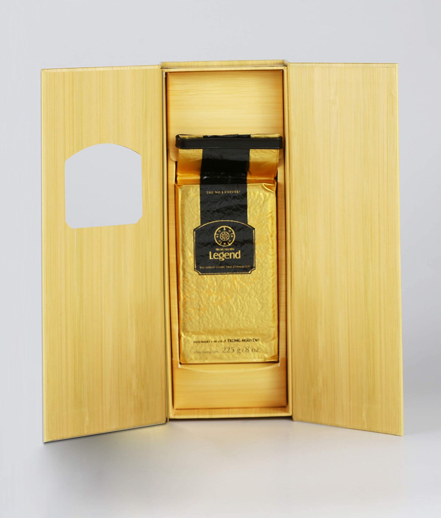 TRUNG NGUYÊN LEGEND PREMIUM COFFEE BOX for Business & Coffee Connoisseurs - Light Roasted Ground, Strong and Flavorful Vietnamese Energy Coffee (8oz)