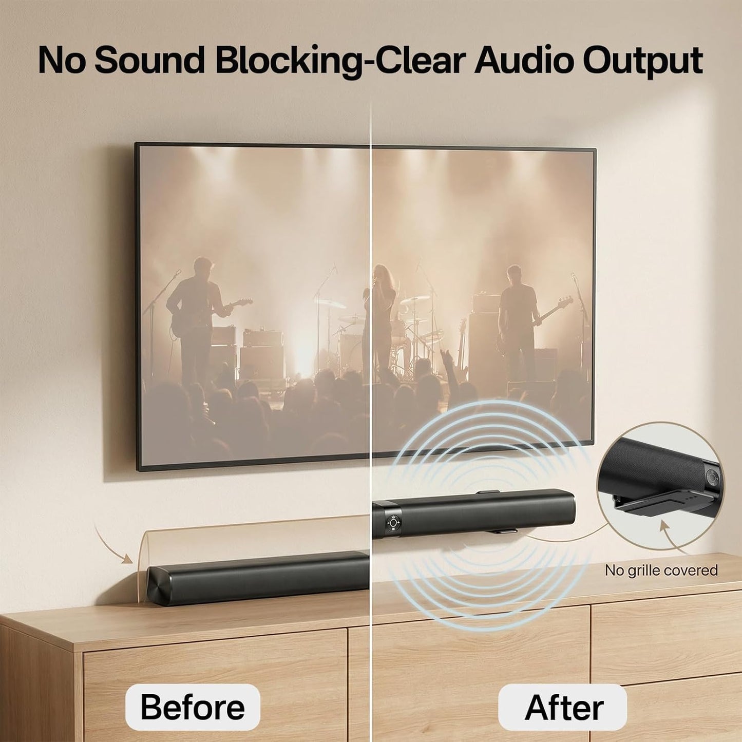 Yibracki HW-S700D Ultra Slim Soundbar Mount Fit Small Sound Bars for TVs, Compact Sound Bar Mount Bracket for Samsung