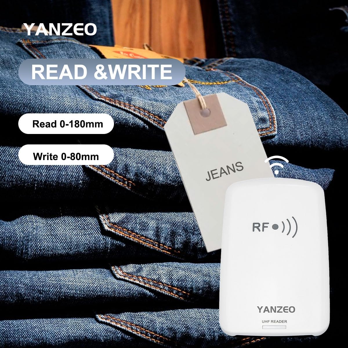 Yanzeo SR3308 860-960Mhz UHF RFID Reader Writer USB RFID Reader Free SDK User Guides