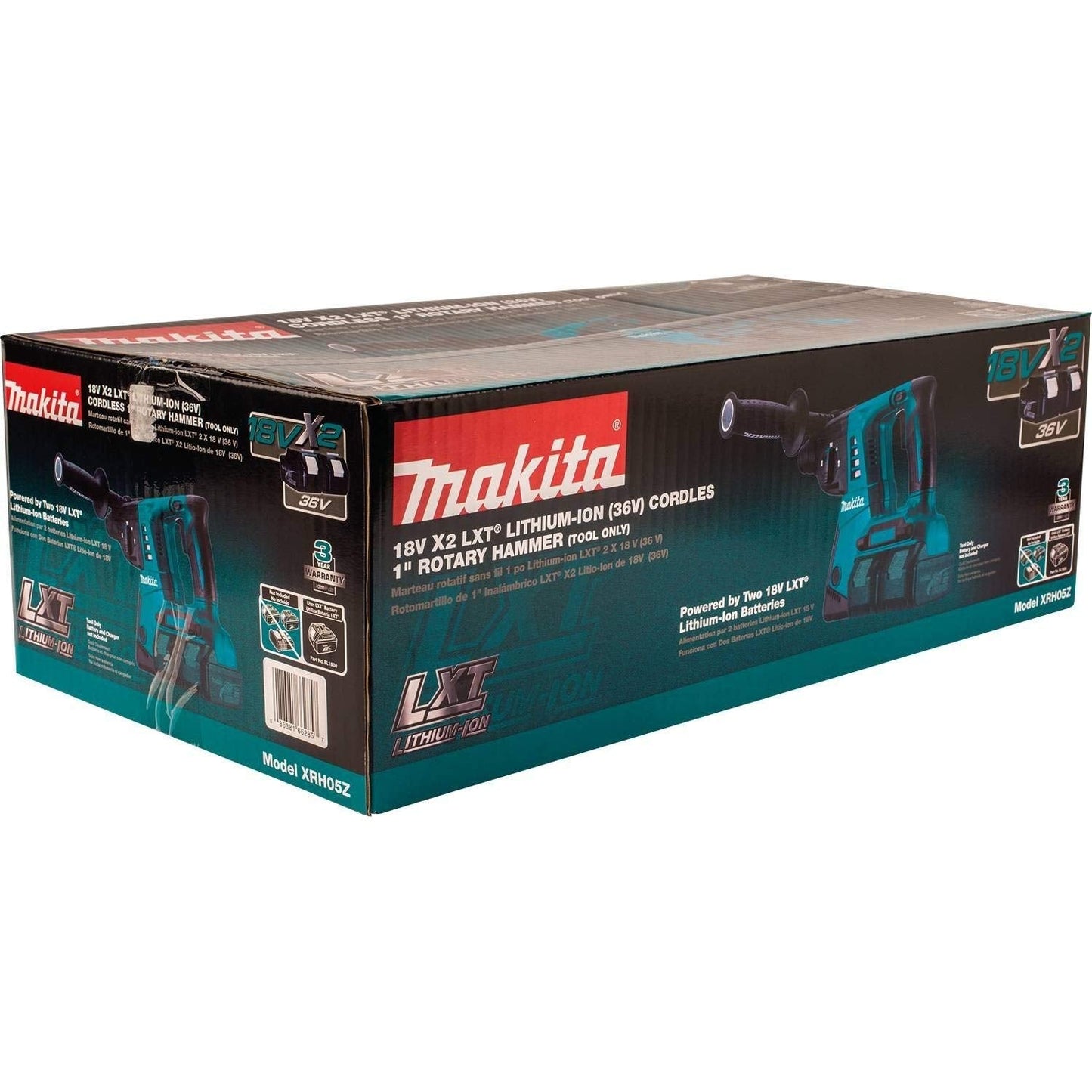 Makita XRH05Z 18V X2 LXT Lithium-Ion (36V) Cordless 1-in Rotary Hammer TOOL ONLY (Renewed)