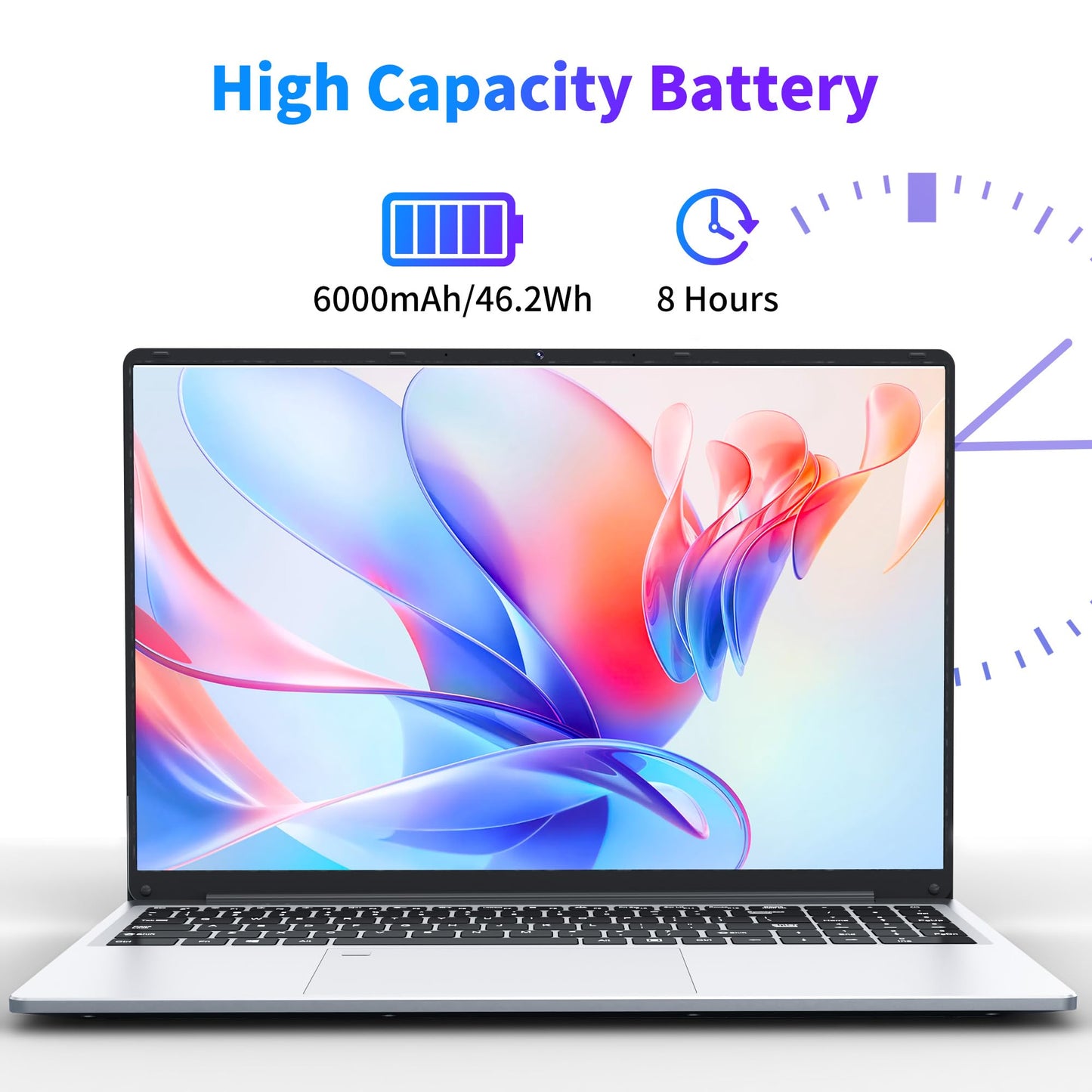 NIAKUN Laptop Computer, Gaming Laptops 2026, 16" Lap Top PC Windows 11 Pro, 16GB RAM 1TB SSD, Intel N95 Processor, Office 365, Backlit Keyboard,Fingerprint Unlock, 2-Year Warranty
