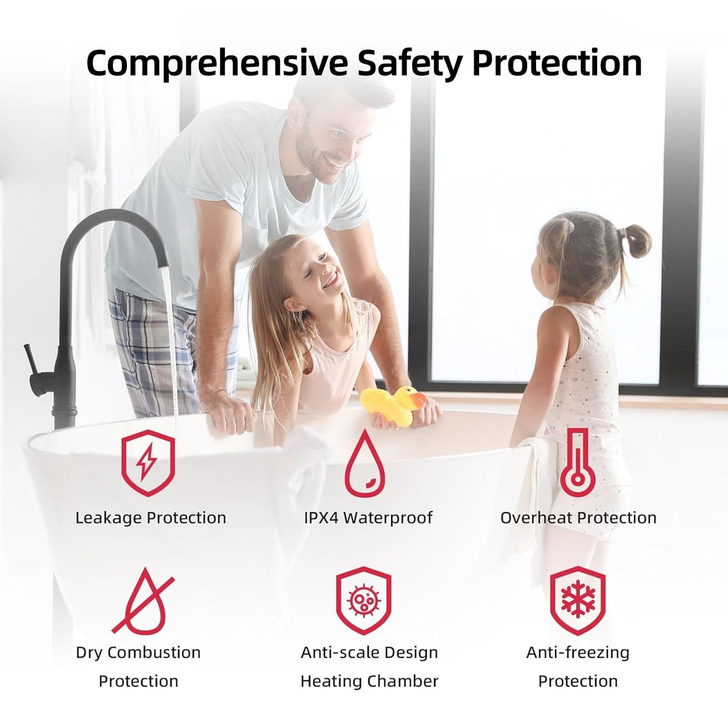 MIZUDO Tankless Water Heater Propane, Indoor or Outdoor Convertible Installation, Max 5.1 GPM 120,000 BTU, WiFi&APP Control CSA Certified for Large Families Whole House, GEN 3