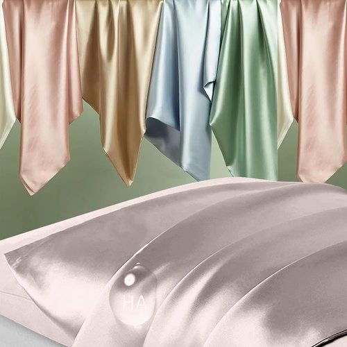 Mulberry Silk Pillowcases - Smooth & Anti-Acne Standard Set of 2 | Zippered Taupe Satin Cases