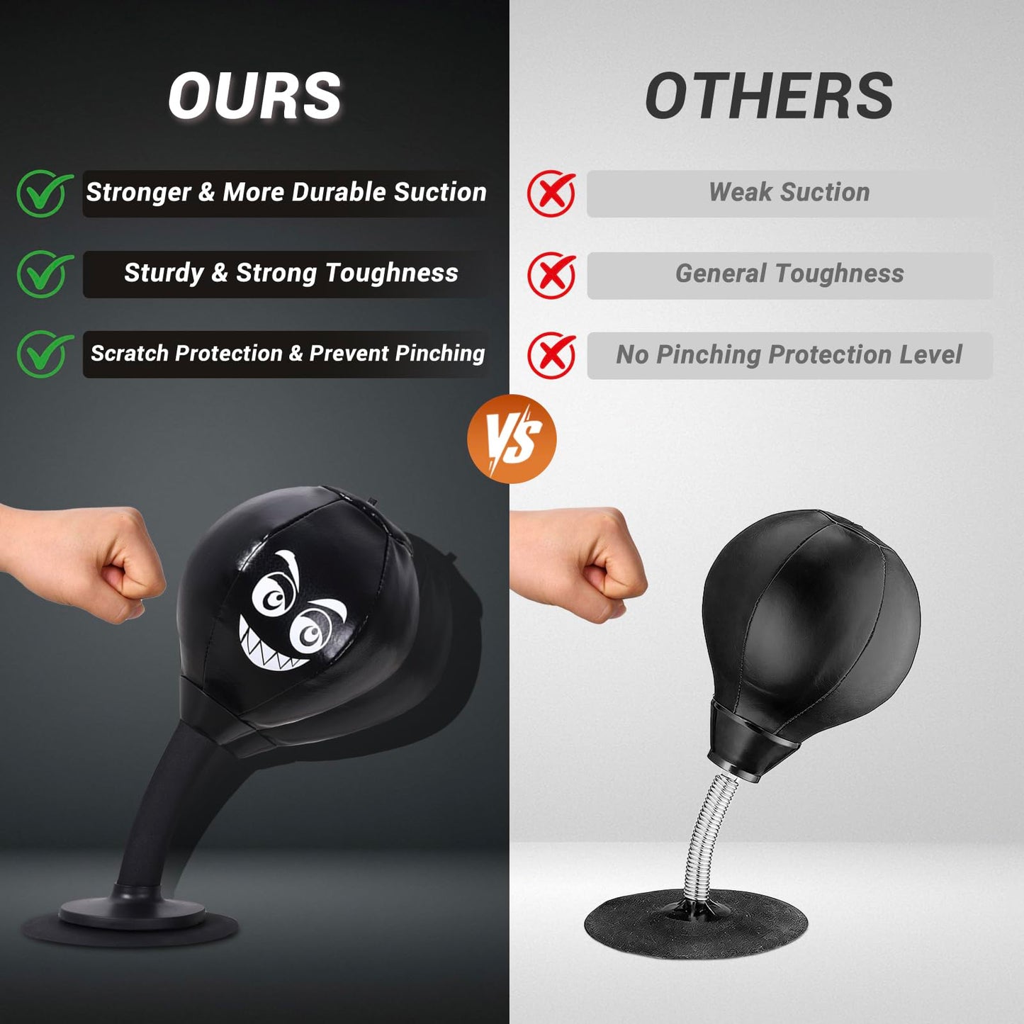 Peonyflow Stress Buster Desktop Punching Bag,Rage Bag, Fun Punching Bag,Speed Bag,for Office Table, Heavy Duty Stress Relief Ball, Desk Boxing Punch Ball, Funny Gift for Coworkers and Friends