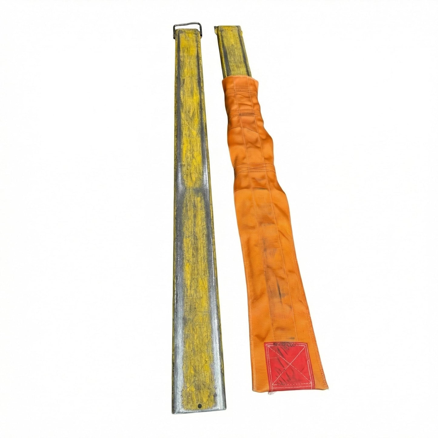 "Fork Tender" Forklift Fork Covers for Delicate Load Handling, Heavy Duty Hi Vis Nylon Protective Sleeve, Fits Forks 3"-6" Wide (36"-42" Long Forks)