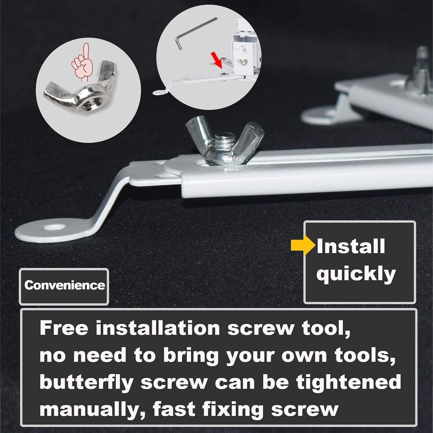 Coret 33 lbs Projector Drop Ceiling Mount, Universal Hanger Wall Mount Shelf Holder, Adjustable Height Pole Mount