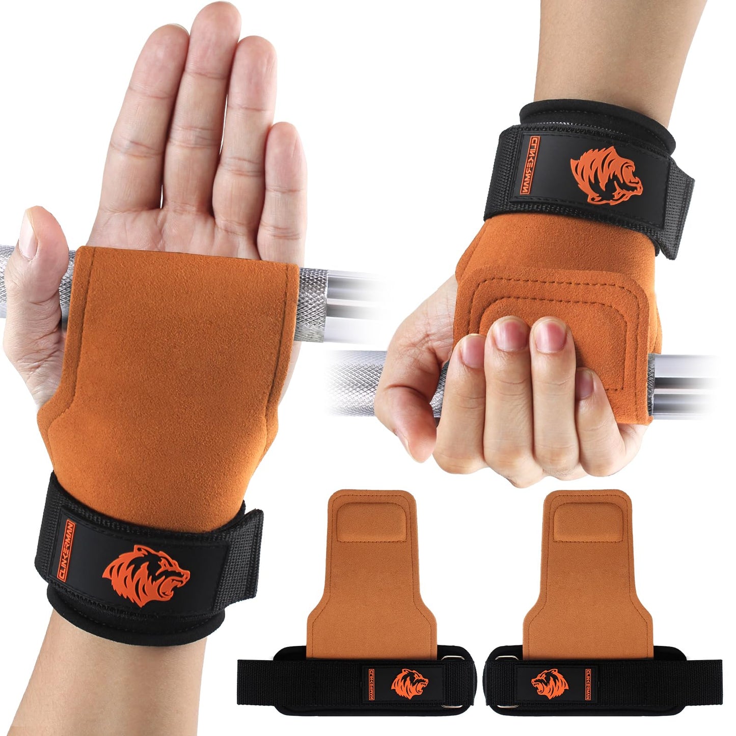UUJOME Lifting Straps Gym Wrist Straps for Weightlifting, Non-Slip & Adjustable, Perfect for Wrist Weights & Powerlifting (Pair)