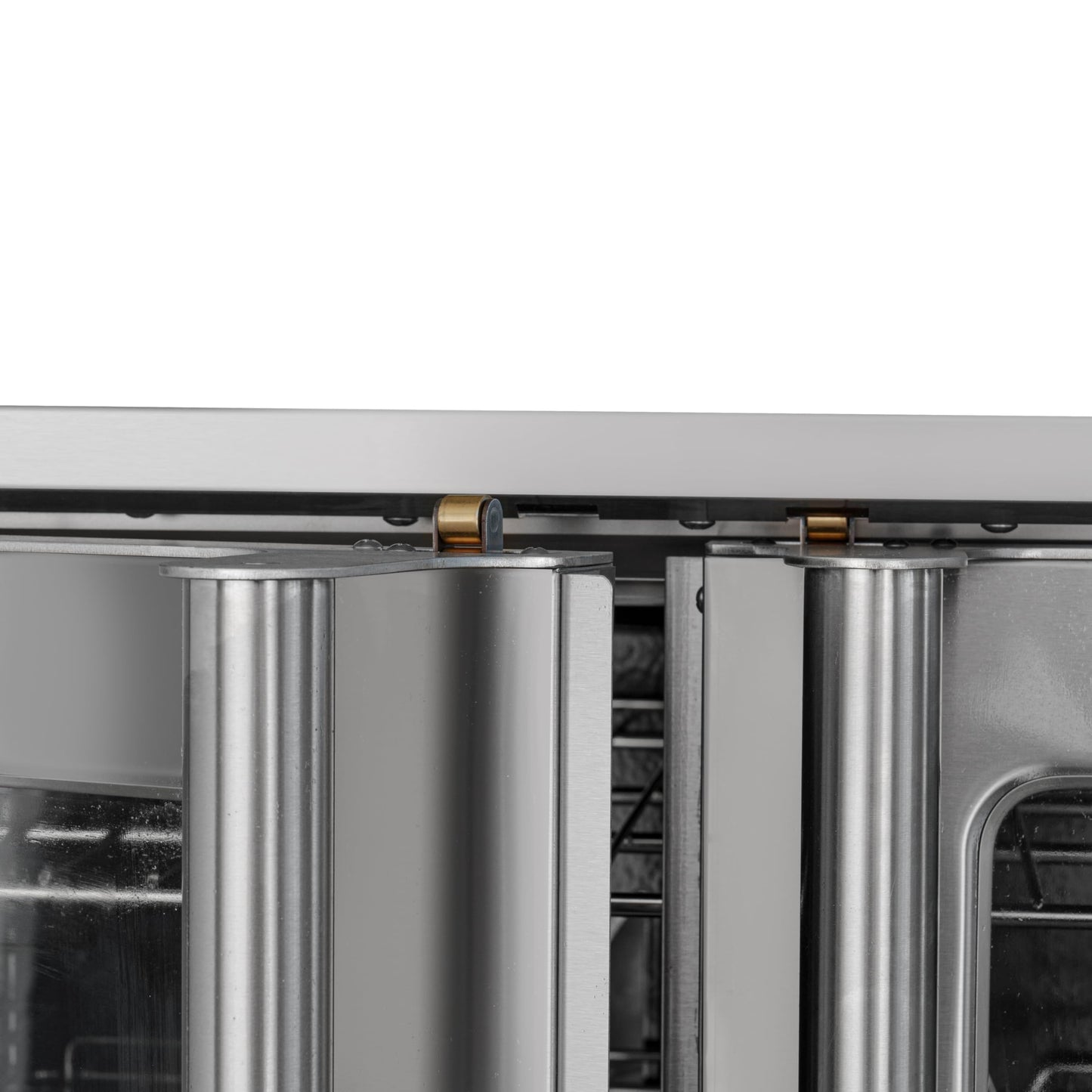 KoolMore 38 in. Full Size Double Commercial Liquid Propane Convection Oven 108,000 BTU With Stacking Kit in Stainless-Steel (KM-DCCO54-LP)