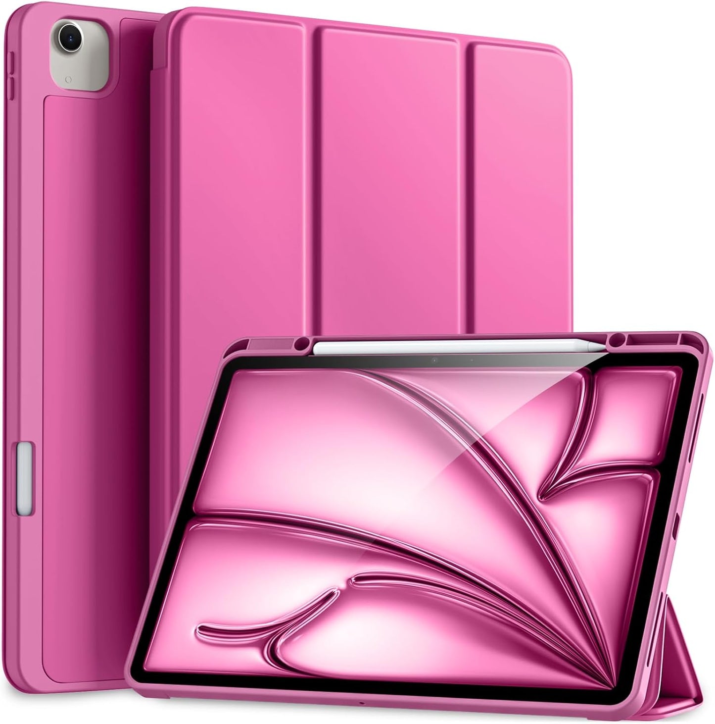 Akkerds 13 Inch (M4/M3/M2) 2026/2025/2024 13 Compatible for iPad Air Case with Pencil Holder, Trifold Stand Protective