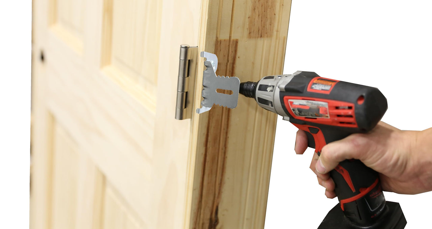 Strongest Door Install Kit - Quick-Hang Bulk | Door Install Clips™ | Patented Strength Gussets