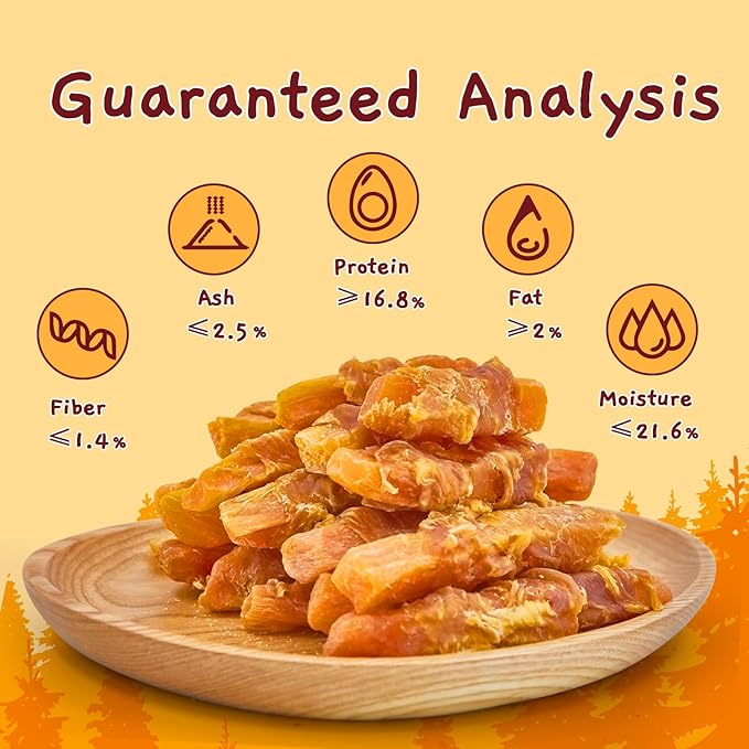Jungle Calling Chicken & Sweet Potato Dog Treats ??Gluten-Free, Grain-Free, High-Protein Natural Chews for Medium/Large Breeds, Edible Pet Snacks,10.6 oz