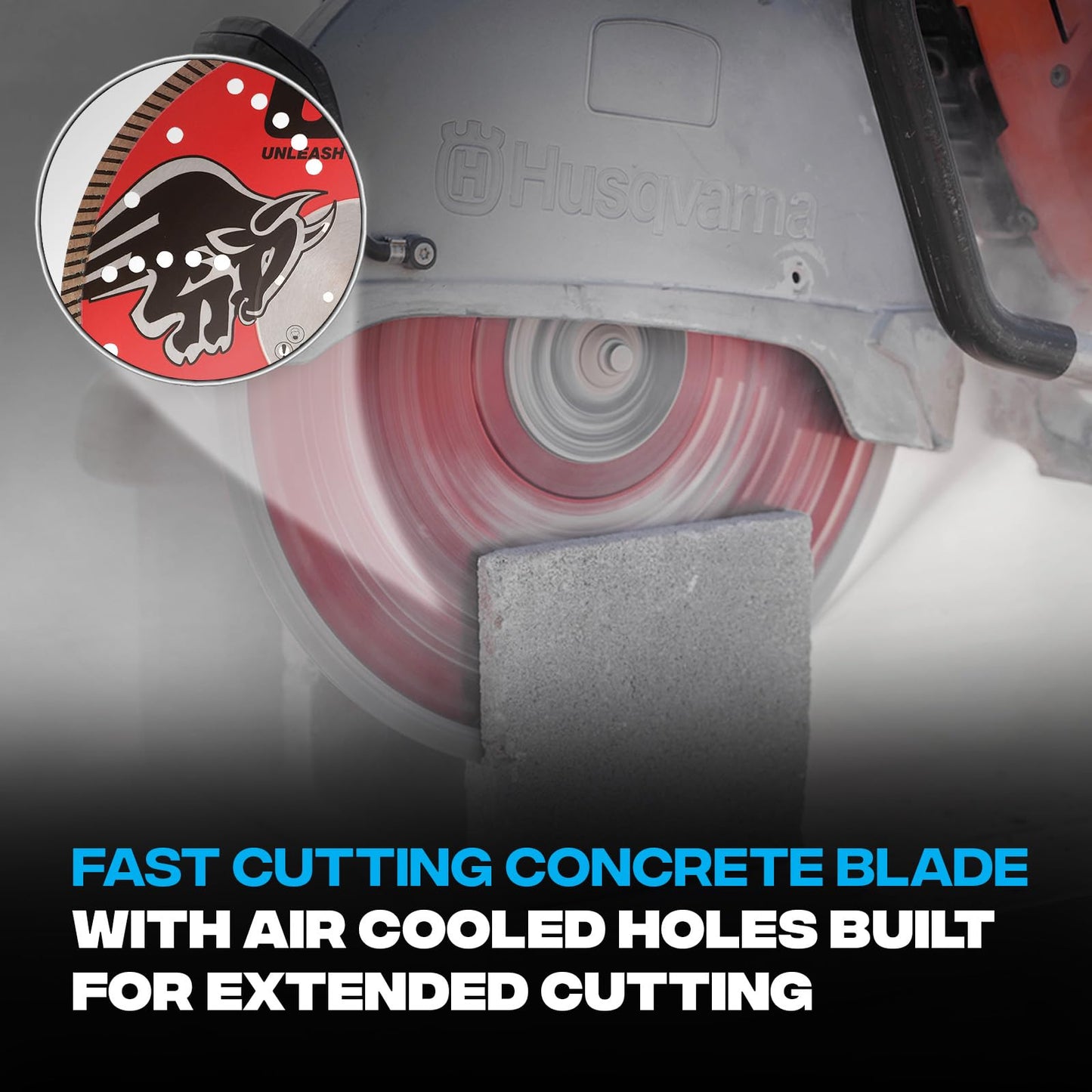 OX Tools 10 inch Universal Dry/Wet Cutting Diamond Blade for Concrete Saw, Cuts Concrete, Granite, Metal, Natural Stone, and Tiles - 7/8 inch - 5/8 inch Bore, Continuous Turbo Segments, OX-PU10-10