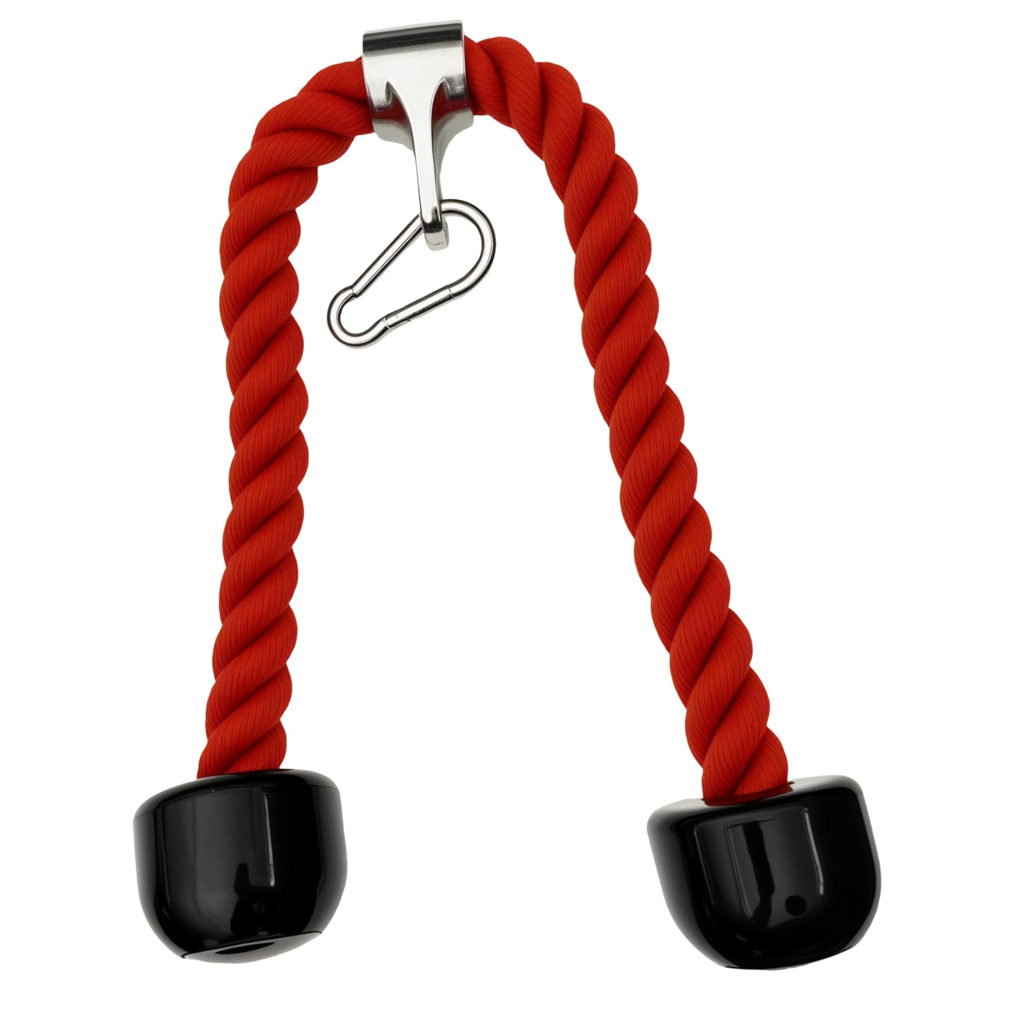 qibylift Tricep Rope Cable Attachments Cable Machine Accessories for Home Gym, 27 Inch Tricep Rope For Pulley System Attachment, LAT Pull Down, Cable Machine Attachments, Weight Fitness (Red)