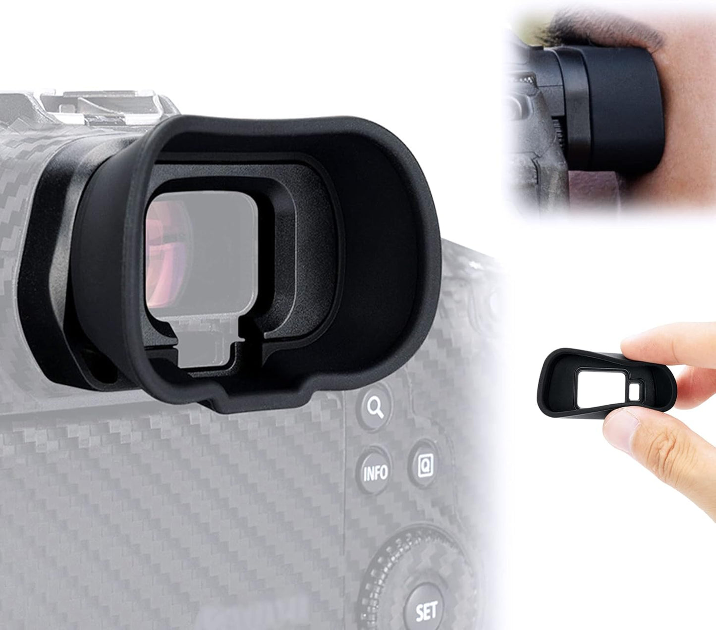 R5 R6 R6 R5 R5C JJC Camera Eyecup Eyepiece Viewfinder for Canon EOS Mark II C Mirrorless Camera with Extended Soft