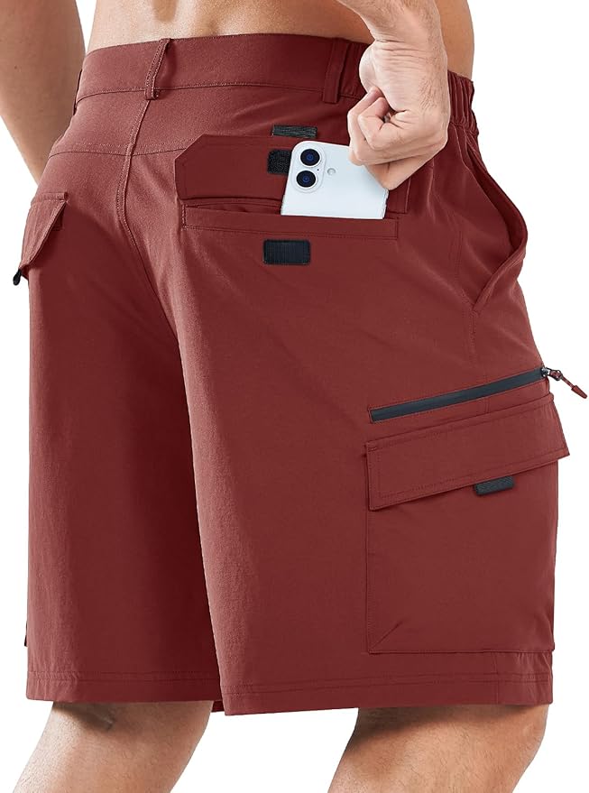 NORTHYARD Men's Cargo Hiking Shorts 9" Lightweight Outdoor Tactical Work Camping Sport Golf Casual Travel Fishing Multipocket