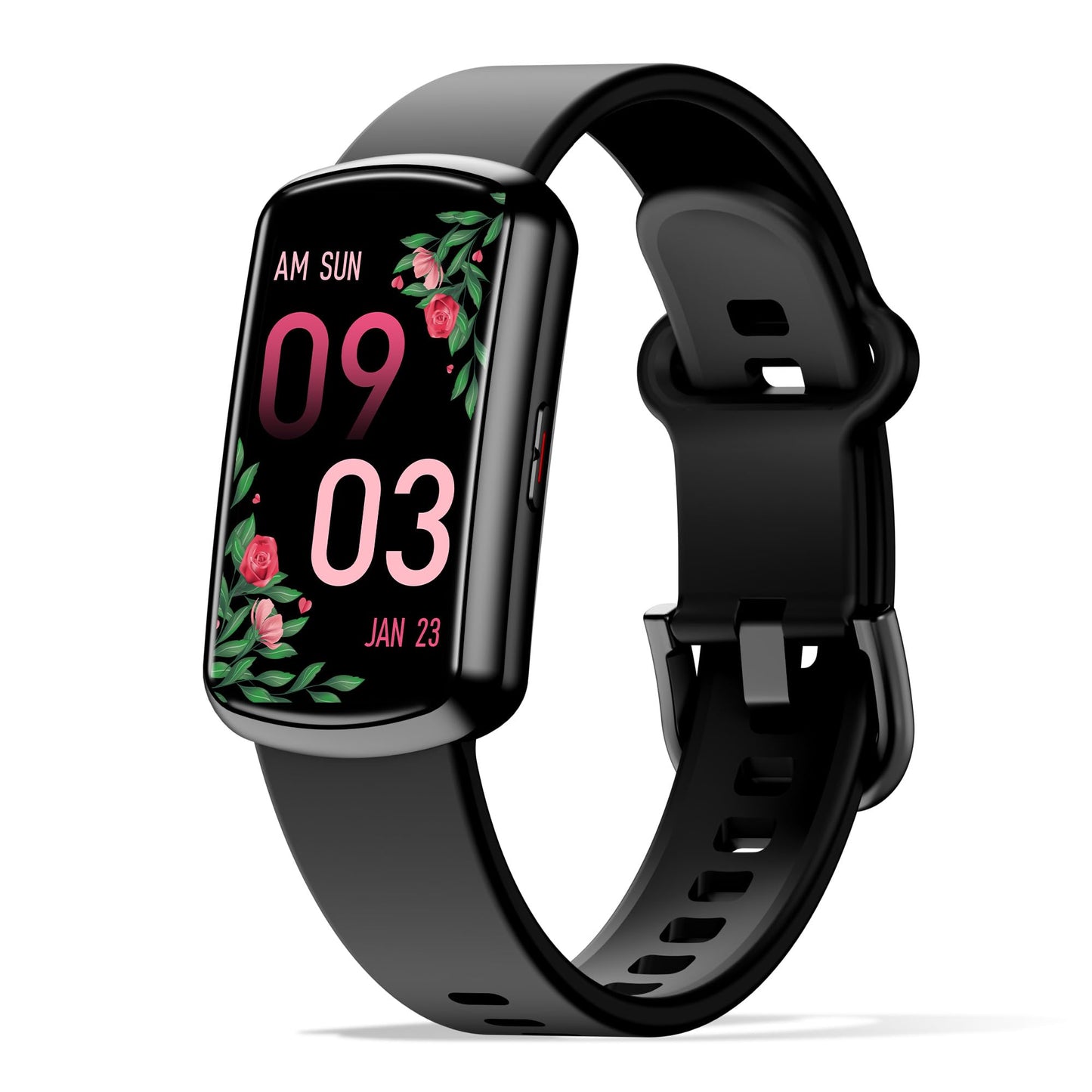 Health Fitness Tracker with 24/7 Heart Rate, Smart Watch with Blood Pressure and Blood Oxy-gen Monitor, Bulit-in 120+ Sport Mode, Waterproof Sleep Tracker for Women Men (Black)