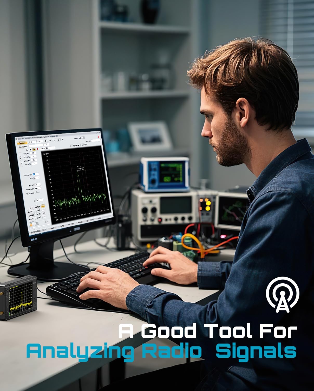 SeeSii TinySA Ultra+ ZS407 7.3GHz Spectrum Analyzer: 2025 Upgraded 4 Inch HW V0.5.4 100kHz-7.3GHz Handheld Tiny Frequency Analyzer - 2-in-1 RF Signal Generator 100kHz to 900MHz MF/HF/VHF UHF