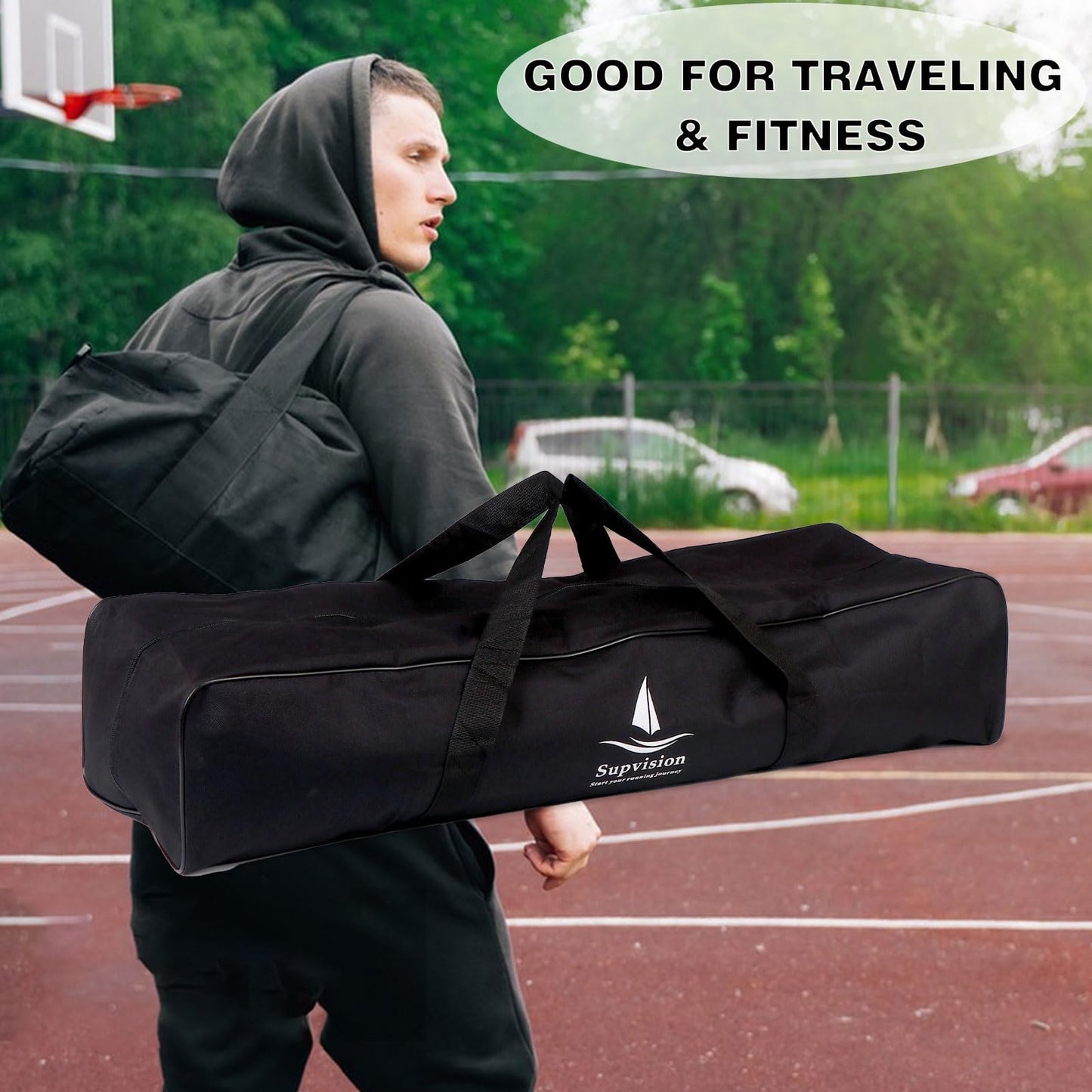 Supvision Starting Block Track Field with Carry Bag Multi-Function Track Starting Blocks for Sprinting 6 Angle Adjustable Aluminum Running Blocks Suitable for Athletics Plastic Runway Cinder Track