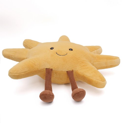 Annshein 1 lb Weighted Sun Plush Pillow - 12 inch Stuffed Animal Weighted Plush Toy, Soft Cuddle Plushie, Birthday