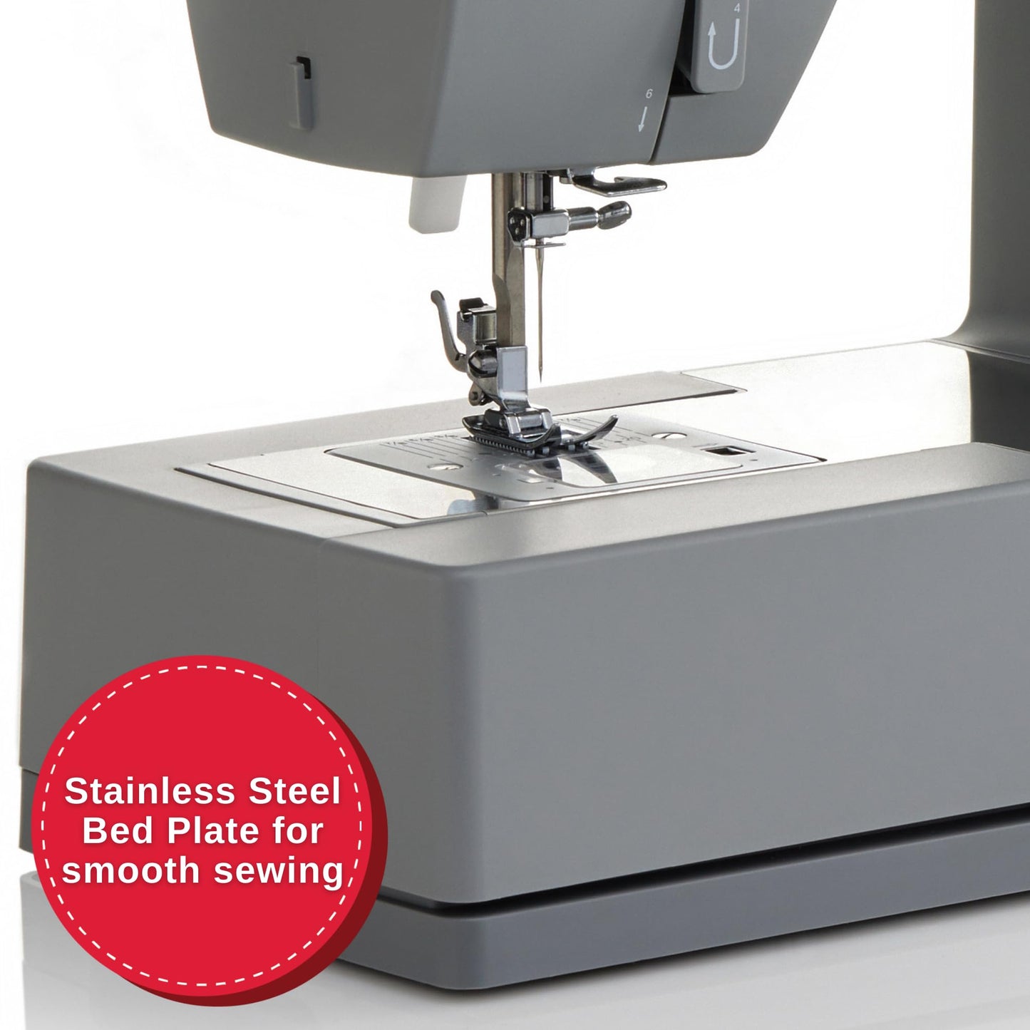 SINGER® Heavy Duty 4411 (Grey) High Speed Sewing Machine + Accessories | 11 Built-In Stitches Deliver 69 Stitch Applications | 50% More Power, 1100 Stitches/Min | Metal Frame, 4-Step Buttonhole
