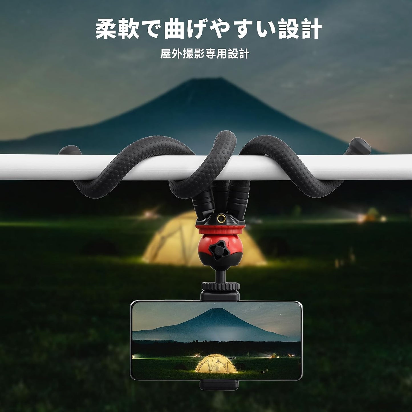 MINICOR Flexible Bendable Tripod for iPhone and Action Cameras,Mini Handheld Portable Tripod Stand for Vlogging Travel