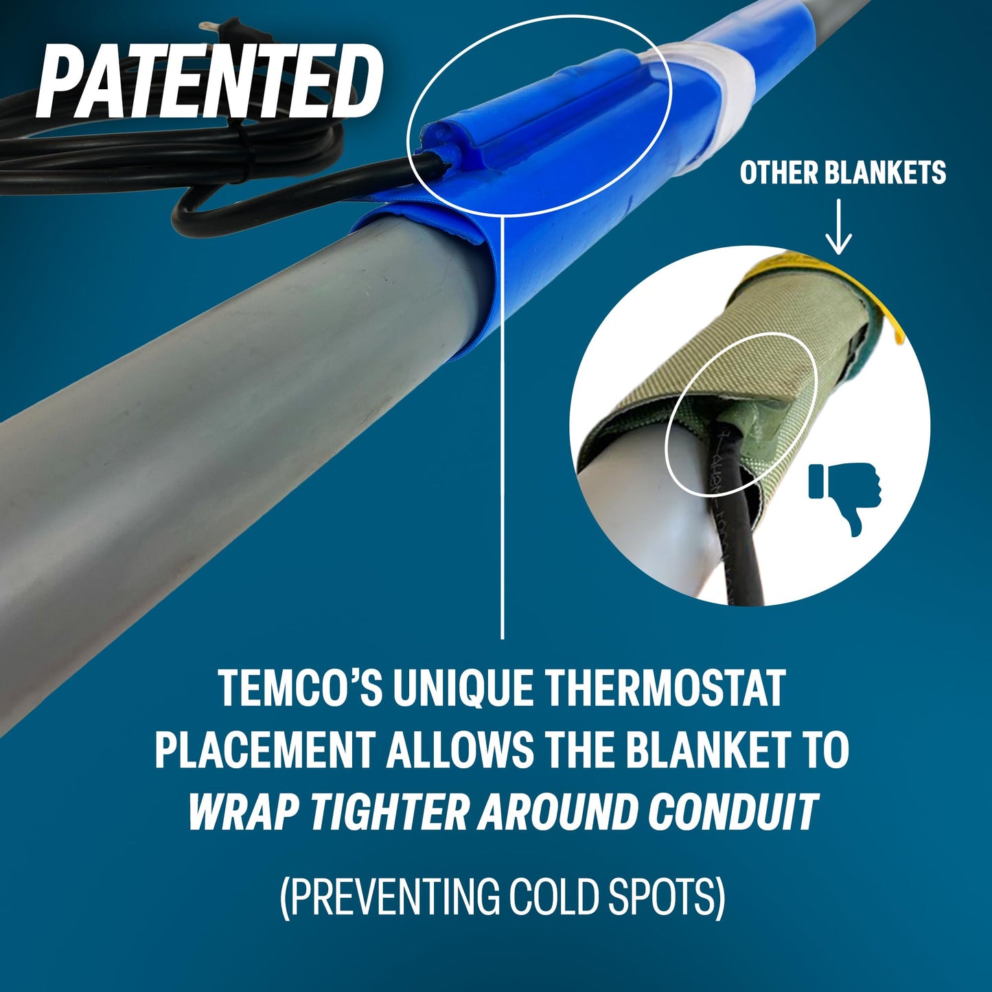 TEMCo TH4001 PVC Conduit Heat Blanket Bender 1/2" - 1 1/2"