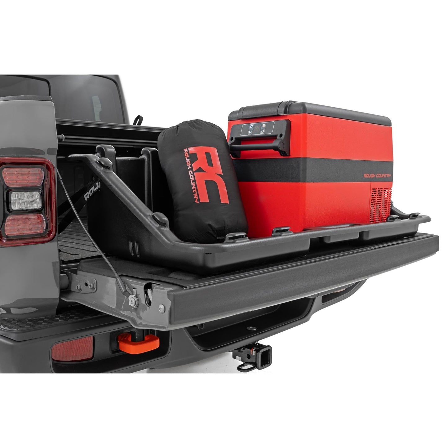 Rough Country 48" Slide-Out Truck Bed Cargo Box - Heavy-Duty, Weather-Resistant Truck Organizer for Compact Beds, Easy Tailgate Access