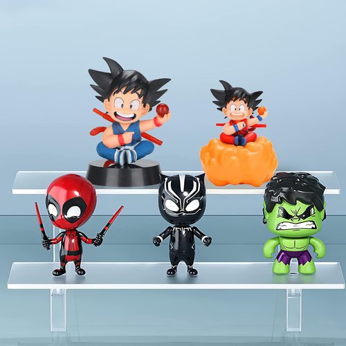 Lenporl DBZ Dragon Ball Action Figure - Goku with Crystal Stars & Transparent Base | Gift Box Included