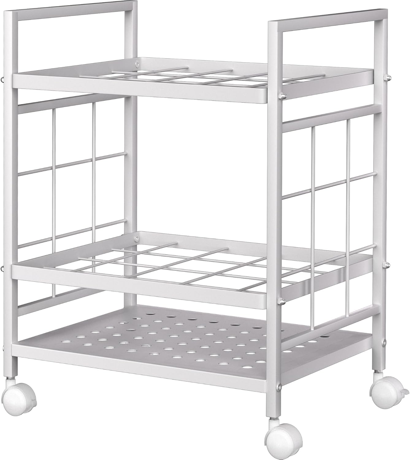Wrapping Paper Organizer by [Brand Name] - Mobile Storage Solution with 20 Slots & Silent Wheels | Black