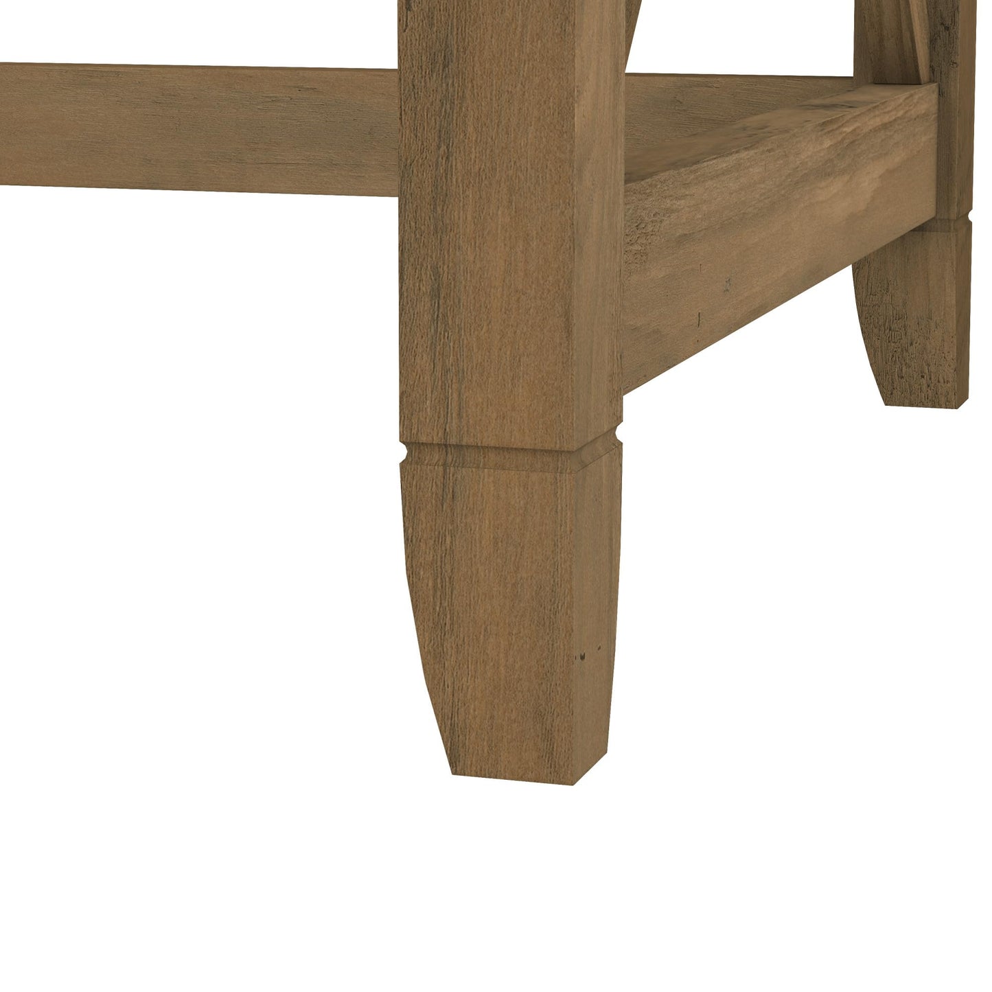 Bush Home Key West 60W Modern Farmhouse L Shaped Desk in Reclaimed Pine, 60-Inch Corner Computer Table for Home Office Workspace