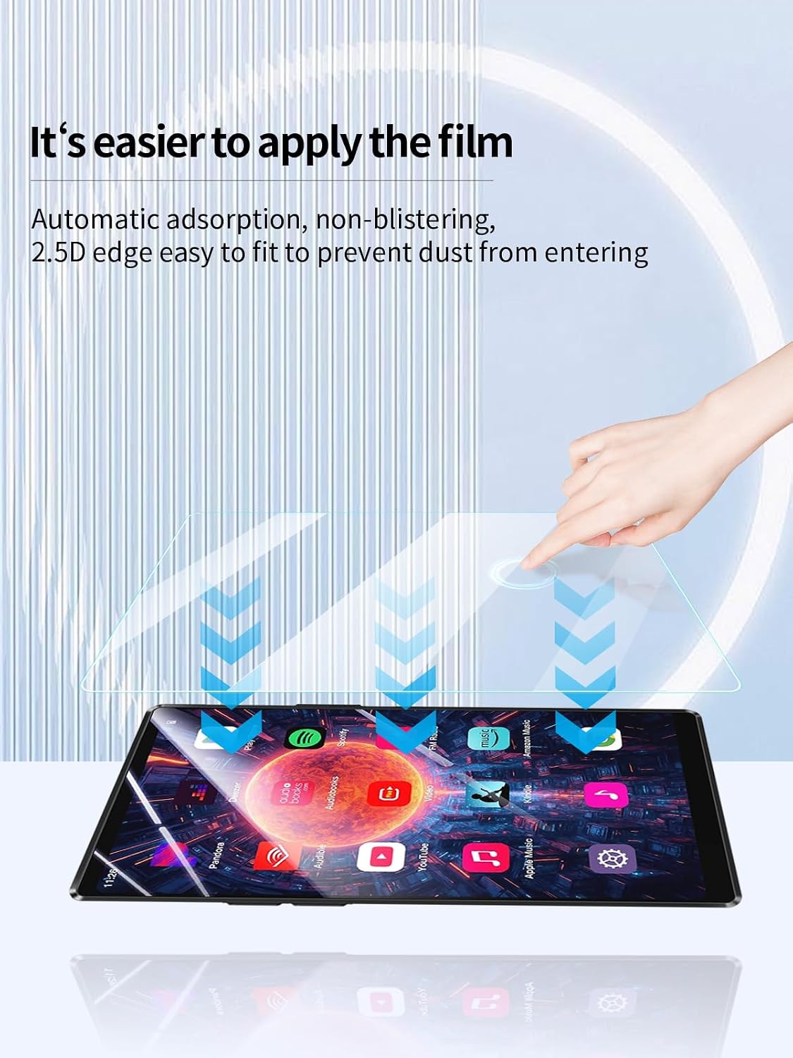 UYRUREL T09U 5" 128GB MP3 3 Pack Screen Protector for AGPTEK Player, High-definition Scratch Resistant Film,HD