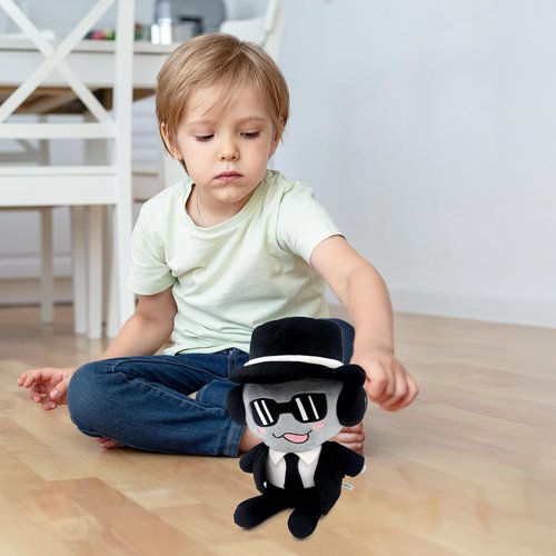 Forsaken Black Plush Toy - Soft Stuffed Animal Character | Cute Collectible Gift for Kids & Gamers