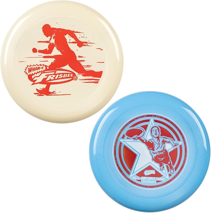Wham-O Frisbee All Sport Flying Disc 140g, 9.85 Inch, Durable Sports Disc with Non-Slip Grip for Outdoor Beach Backyard Games,Team Sports and Family Fun