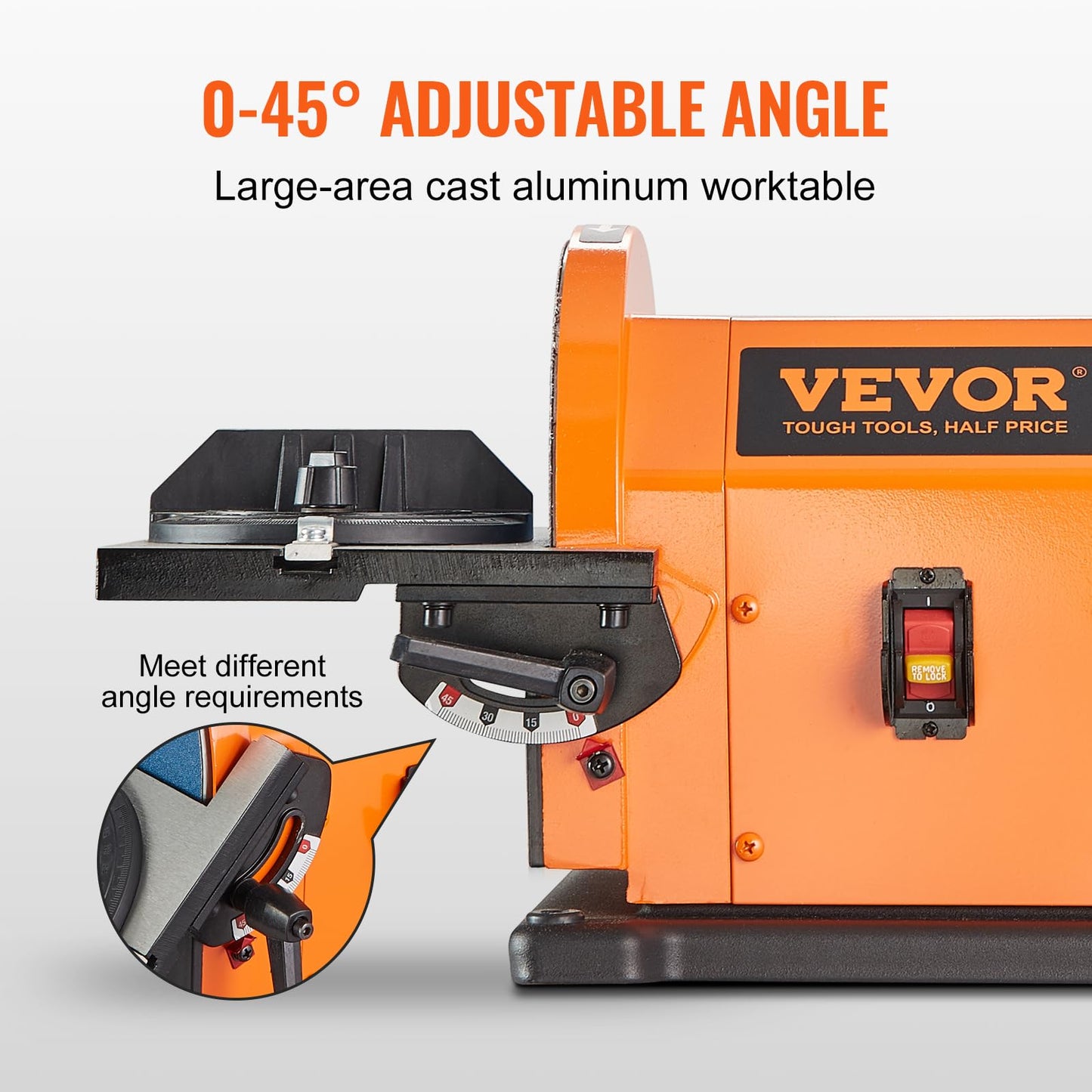 VEVOR 8" Disc Sander and 4"x 36" Professional Belt Sander,Belt Sander with 5A Induction Motor Cast Aluminum Worktable for Woodworking