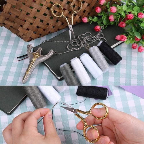 BUTUZE Embroidery Scissors - Exquisite Retro Design for Sewing & Crafting | Stainless Steel DIY Kit