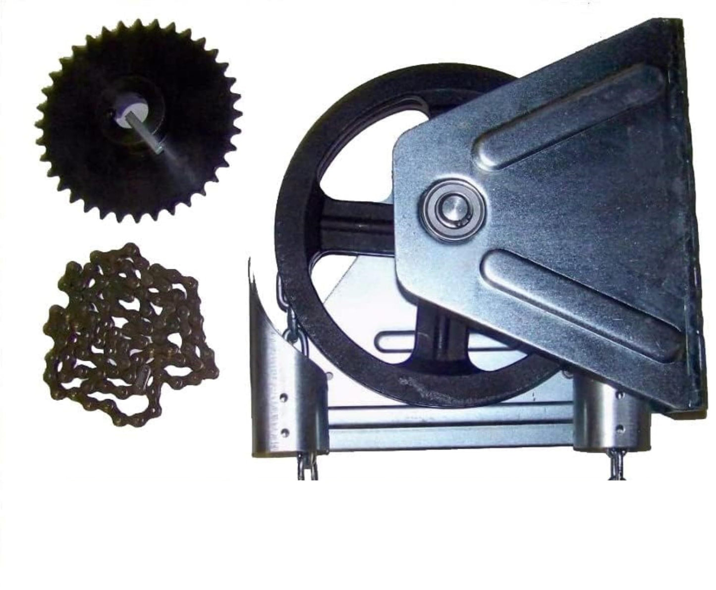 Garage Door Chain Hoist Replacement Kit Model 2000R 4:1 Reduction Wall Mount (1 Inch Shaft) - Fix and Repair Garage Opener Hardware Parts Set
