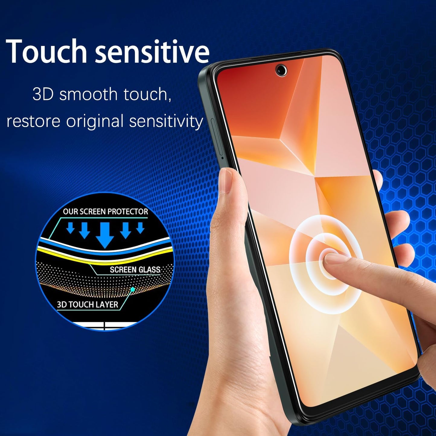 [2-Pack 5G 2025 9H MAYtobe Screen Protector for Moto G Tempered Glass, Hardness, Anti Scratch, Easy to Install