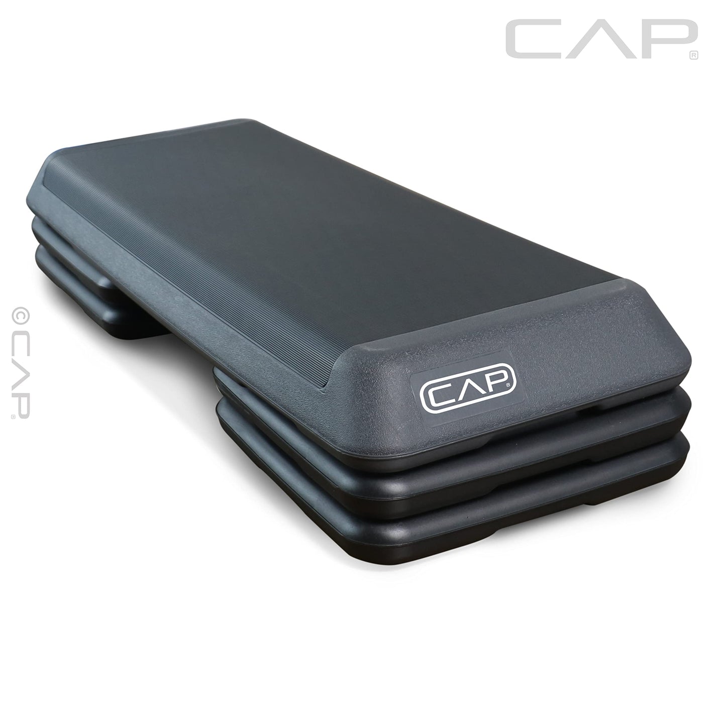 Cap Barbell Adjustable Aerobic Step Platform Exercise Step, Gray
