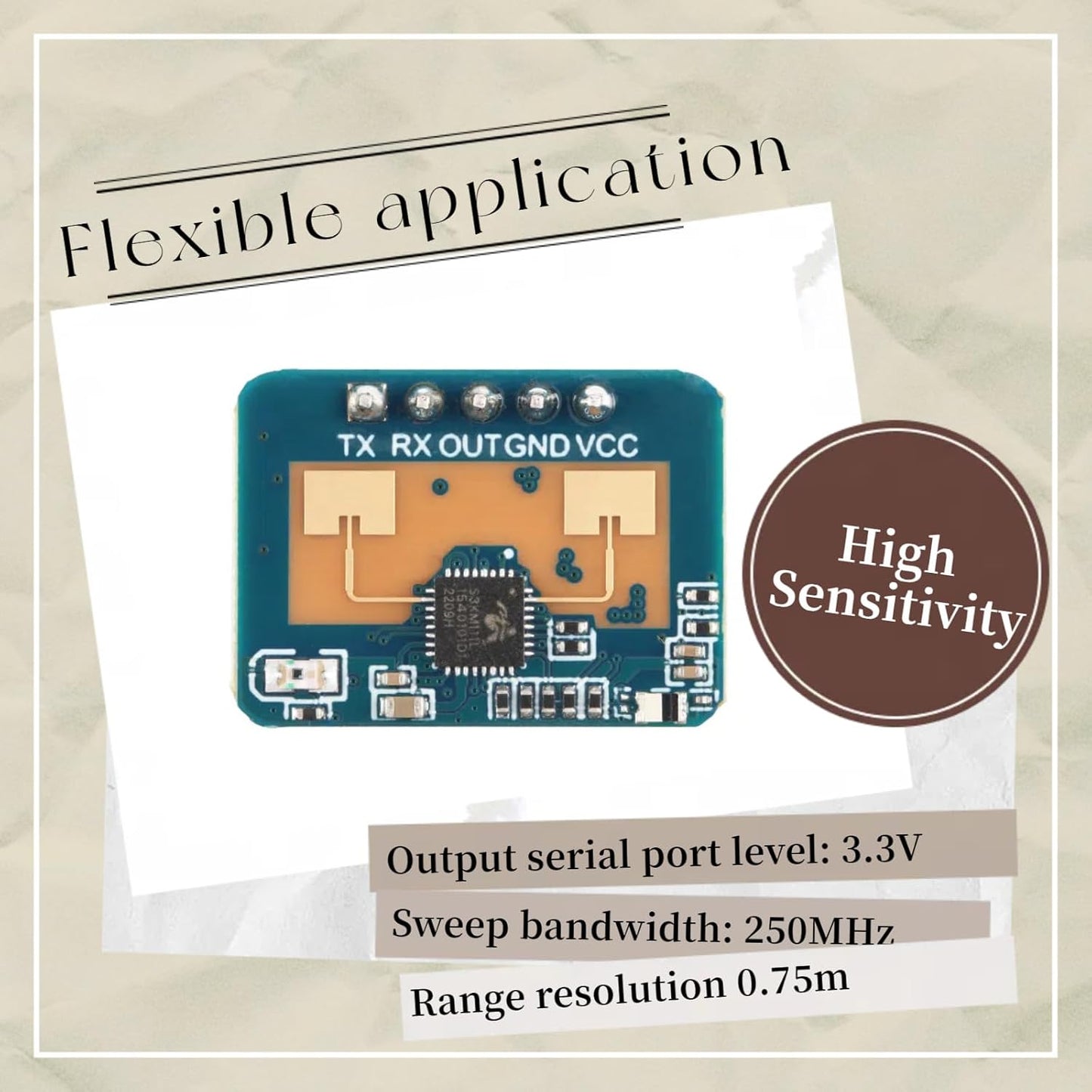 EC Buying LD2410C HLK-LD2410 LD2410 24GHz Sensor Module Human Presence Radar Sensor Module Millimeter Wave Radar Sensor