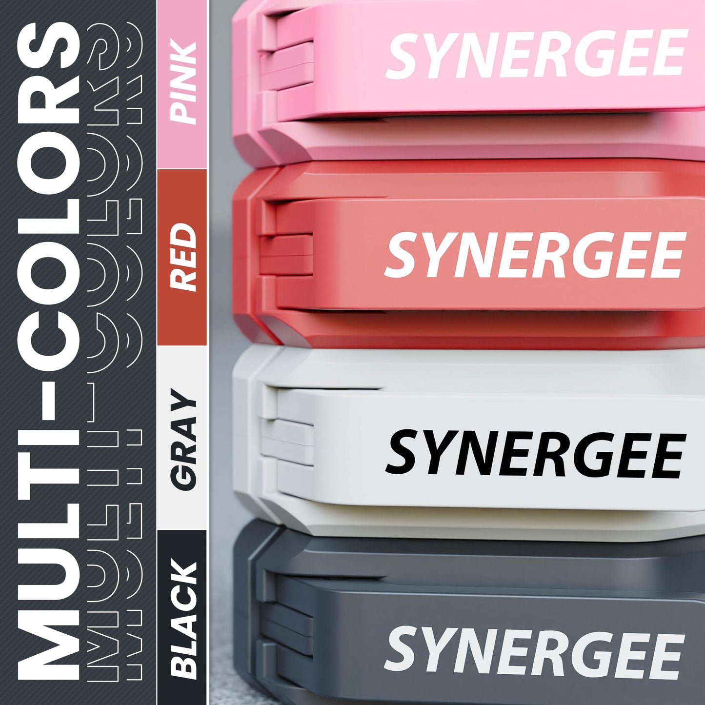 Synergee Black Magnetic Barbell Collars Locking 2" Weight Clamps