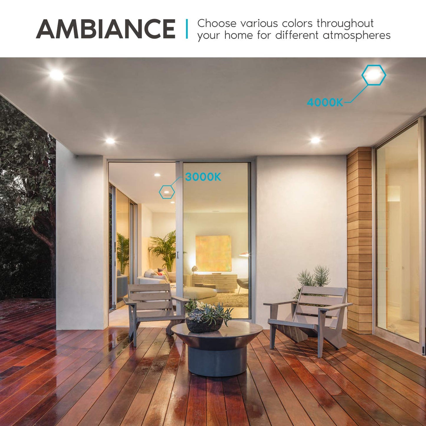 LUXRITE 12 Pack 4 Inch Square Recessed LED Can Lights, CCT Color Temperature Selectable 2700K | 3000K | 3500K | 4000K | 5000K, Dimmable Recessed Lights, 750 Lumens, CRI 90, Energy Star, Wet Rated