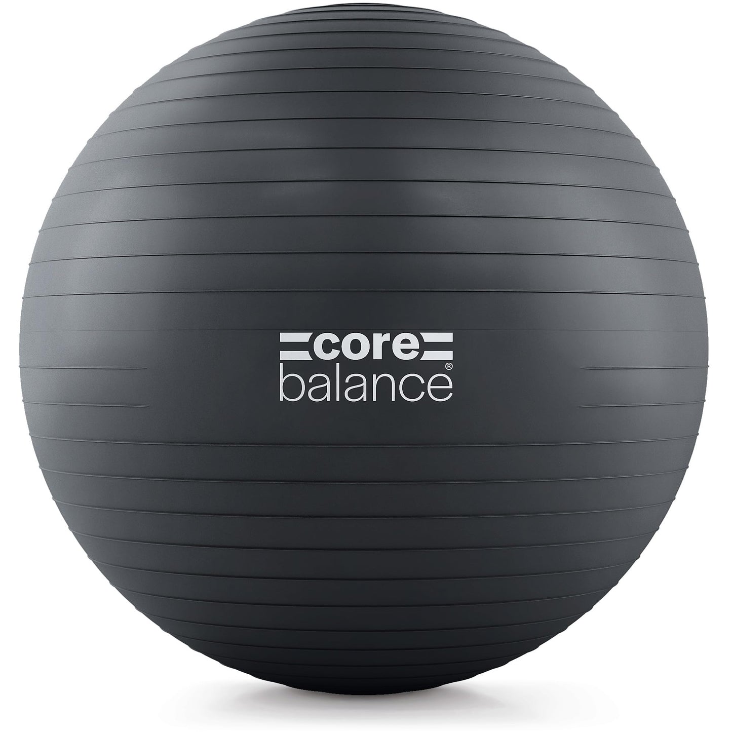Core Balance Exercise Ball for Workouts, Anti-Burst and Slip Resistant, Swiss Yoga Ball for Pregnancy, Stability, Fitness and Physical Therapy, 4 Sizes, with Pump (33" / 85cm Black)