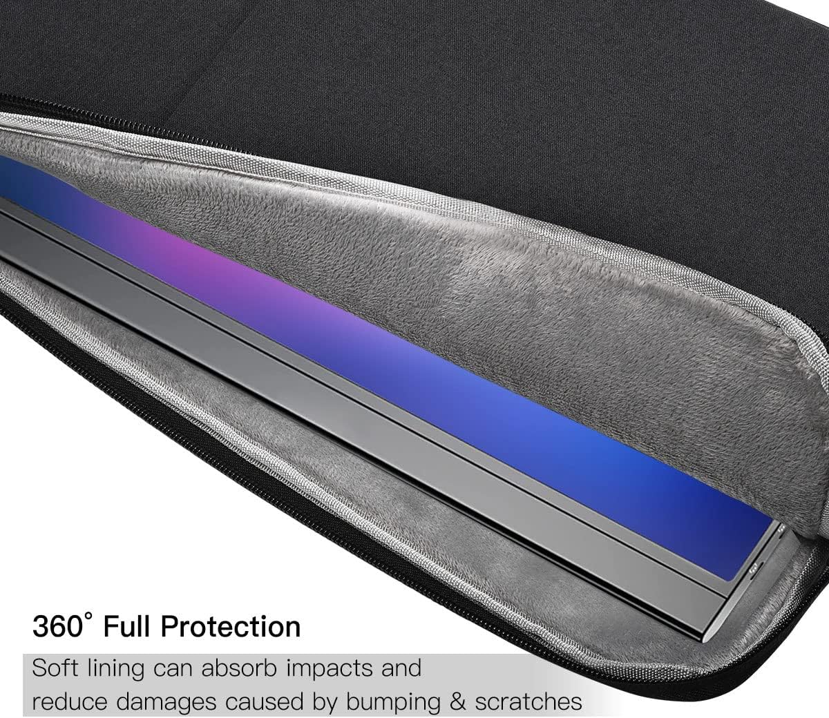 CaseDeer 18.5 Inch 18.5 Inch Pocket(18.1x11.8 Inch) Portable Monitor Case Sleeve Bag Compatible with Most Large
