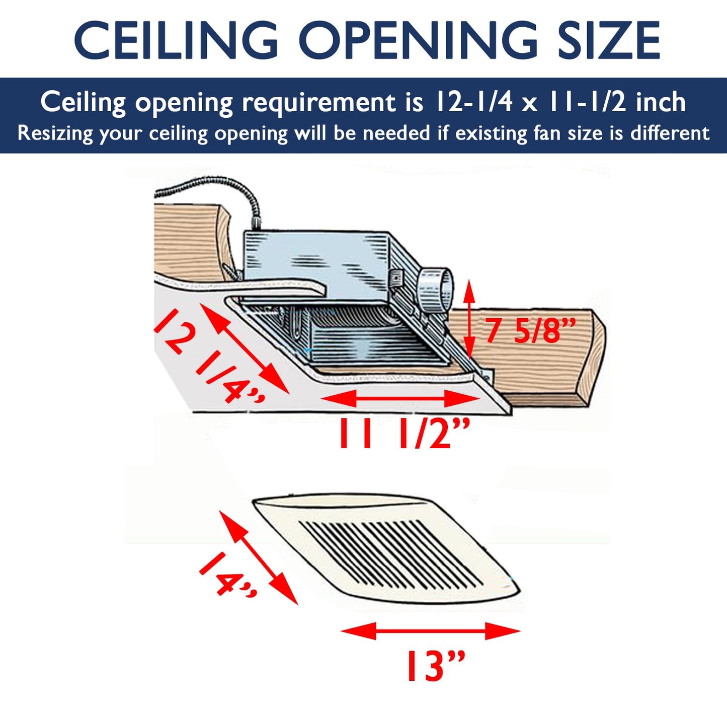 KAZE APPLIANCE SEP120HEZ | 120 CFM | 0.3 Sone Ultra Quiet | Energy Star Certified | Humidity Sensing | EZ Install No Attic Access | Bathroom Exhaust Ventilation Fan